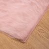 vidaXL Faux Skinnmatte Tafalla Rosa 120 x 120 cm Polyester