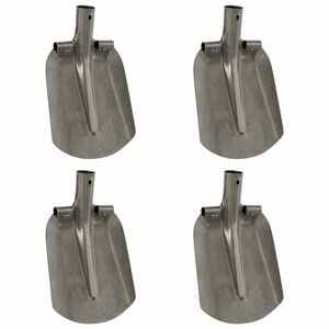 vidaXL Spadehode 4 stk. s&oslash;lv 33 x 21 cm Pulverlakkert st&aring;l