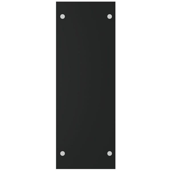 vidaXL Vedstativ svart 40x35x100 cm herdet glass