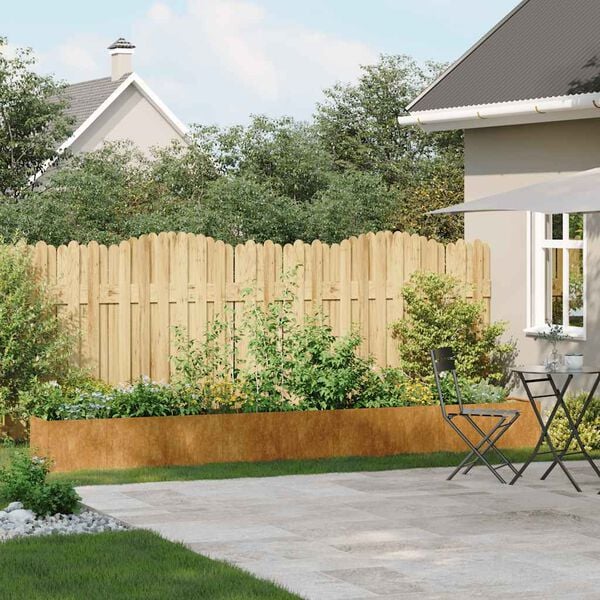 vidaXL Plantekasse rust 360x40x40 cm forvitringsst&aring;l