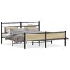 vidaXL Sengeramme i metall uten madrass sonoma eik 180x200 cm