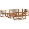 vidaXL Utend&oslash;rs sofa-sett 9 pcs Naturlig Solid akasietre