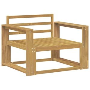 vidaXL Ute Midt Sofa Solid akasietre Hvit