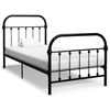vidaXL Sengeramme svart metall 90x200 cm