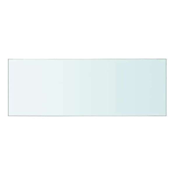vidaXL Hyllepanel klart glass 40x12 cm