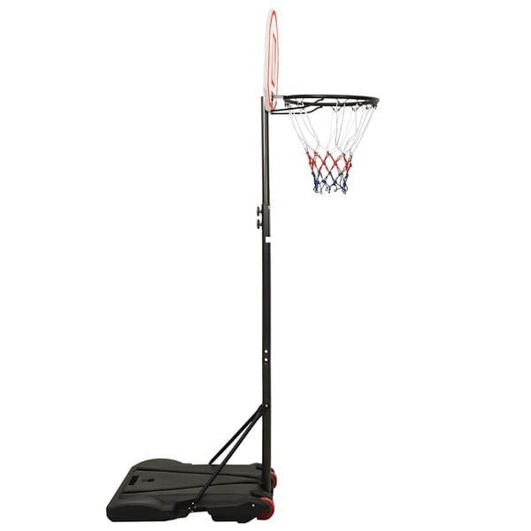 vidaXL Basketballstativ hvit 216-250 cm polyeten