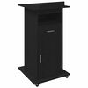 vidaXL Podium Svart Eik Konstruert tre 55 x 55 x 107 cm