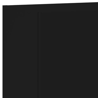 vidaXL Vegghengte TV-benker 5 deler svart konstruert tre
