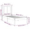 vidaXL Sengeramme uten madrass 90x200 cm heltre furu