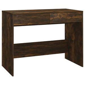 vidaXL Skrivebord r&oslash;kt eik 101x50x76,5 cm sponplate
