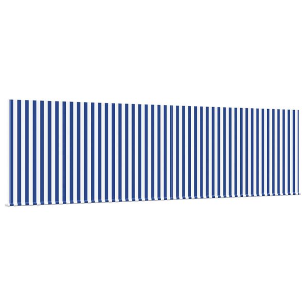 vidaXL Innvendbar Markise Bl&aring; og hvit 400 &times; 300 cm
