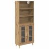 vidaXL H&oslash;yskap Artisan Eik 69,5 x 32,5 x 180 cm Konstruert tre