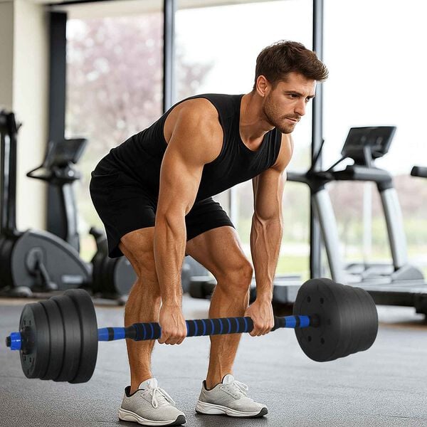 vidaXL 4-i-1 Manualsett Svart og Bl&aring; 121 x 19,5 x 19,5 cm