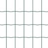 vidaXL Euro gjerde grønn 1 x 25m PVC-belagt jern