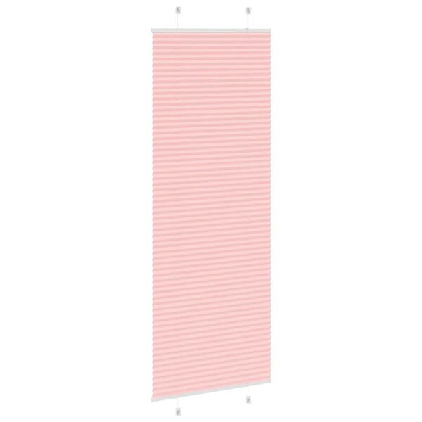 vidaXL plisségardin Rosa 75x200 cm Stoff Bredde 74,4 cm Polyester