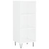 vidaXL Highboard hvit 34,5x34x180 cm konstruert tre