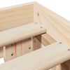 vidaXL Sengeramme uten madrass hvit 135x190 cm heltre furu