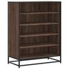vidaXL Skoskap brun eik 75x38x97,5 cm konstruert tre og metall