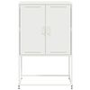 vidaXL Highboard hvit 68,5x38,5x107 cm st&aring;l