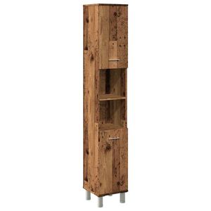 vidaXL Baderomsskap gammelt tre 30x30x179 cm konstruert tre