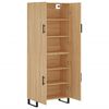 vidaXL Highboard sonoma eik 69,5x34x180 cm konstruert tre