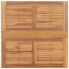 vidaXL Sammenleggbart hagebord 90x90x75 cm heltre teak