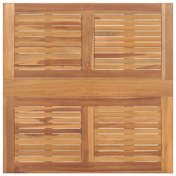 vidaXL Sammenleggbart hagebord 90x90x75 cm heltre teak