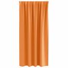 vidaXL M&oslash;rkleggende Gardiner med Ringer 2 pcs Oransje 175 x 140 cm
