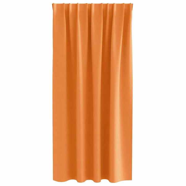 vidaXL M&oslash;rkleggende Gardiner med Ringer 2 pcs Oransje 175 x 140 cm