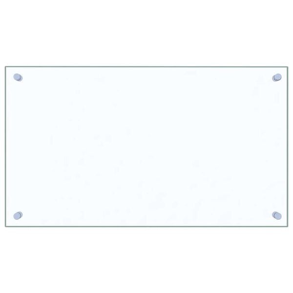 vidaXL Kjøkkenplater 2 stk gjennomsiktig 70x40 cm herdet glass