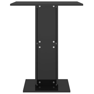 vidaXL Bistrobord høyglans svart 60x60x75 cm sponplate