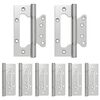 vidaXL Hingse 8 stk. 125 x 78 x 13 mm S&oslash;lv St&aring;l