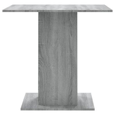 vidaXL Spisebord grå sonoma 80x80x75 cm konstruert tre