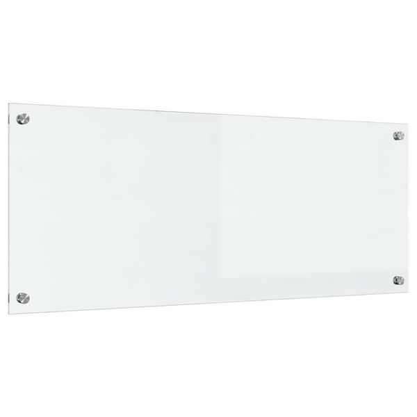 vidaXL Kjøkkenbakplate Gjennomsiktig 100 x 40 x 0,8 cm herdet glass
