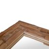 vidaXL Dekorativt speil teak 60x60 cm kvadratisk