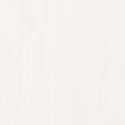 vidaXL Utendørs fotskammel med pute hvit heltre furu