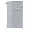 vidaXL Hageport 85 x 144 cm Rustfritt st&aring;l S&oslash;lv L&aring;sbar