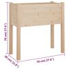 vidaXL Plantekasser 2 stk 70x31x70 cm heltre furu