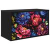 vidaXL Vegghengt TV-skap KIEL 69 x 33 x 40 cm Svart eik Konstruert tre