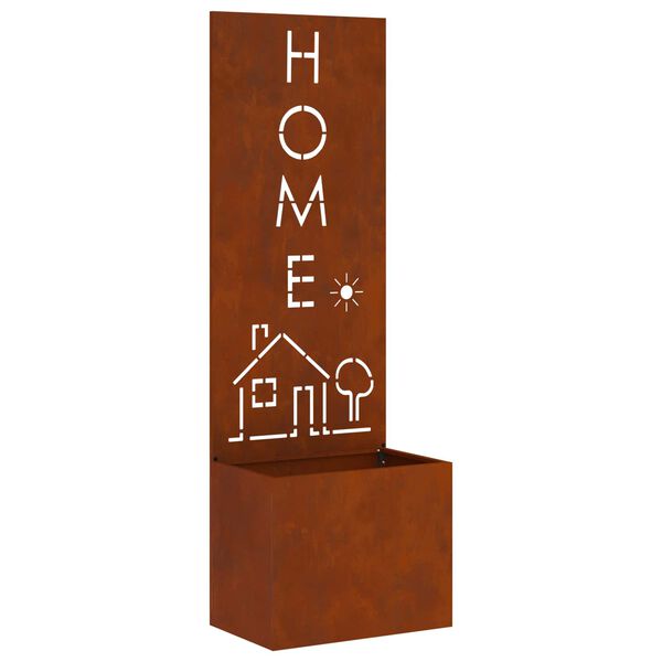 vidaXL Hageprivat skjerm Fretwork Rusten 50 x 140 cm Cortenst&aring;l