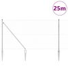 vidaXL Gjerdep&aring;le s&oslash;lv 25 x 1,4 m (50 mm mesh) St&aring;l