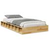 vidaXL Sengeramme uten Madrass 90x200 cm Heltre Eik