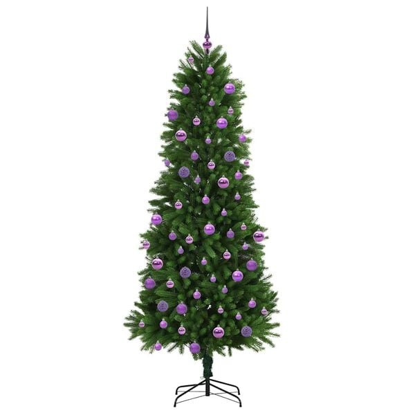 vidaXL Juletre med 300 LED med stativ gr&oslash;nn 240 cm PE