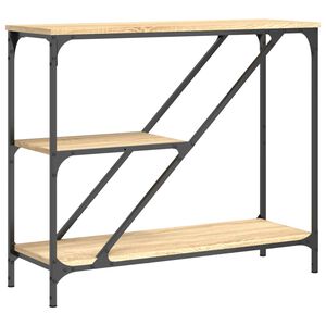 vidaXL Konsollbord sonoma eik 88,5x30x75 cm konstruert tre