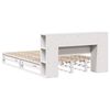 vidaXL Seng med bokhylle uten madrass hvit 150x200 cm heltre