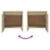 vidaXL Nattbord sonoma eik 45x34x44,5 cm konstruert tre