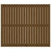 vidaXL Veggmontert hodegavl honningbrun 127,5x3x110 cm heltre furu
