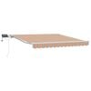 vidaXL Uttrekkbar markise Flerfarget 300 x 250 cm Stoff og Aluminium