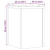 vidaXL Plantestativer 2 stk gammelt tre 25x25x35 cm konstruert tre