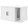 vidaXL Katt Hus Hvit 85 x 55 x 50,5 cm Konstruert tre